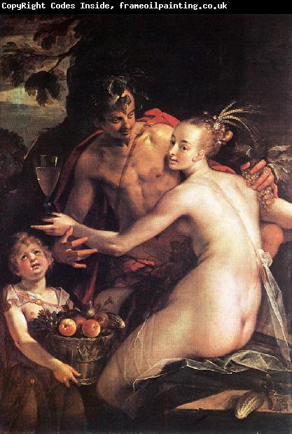 AACHEN, Hans von Bacchus, Ceres and Cupid